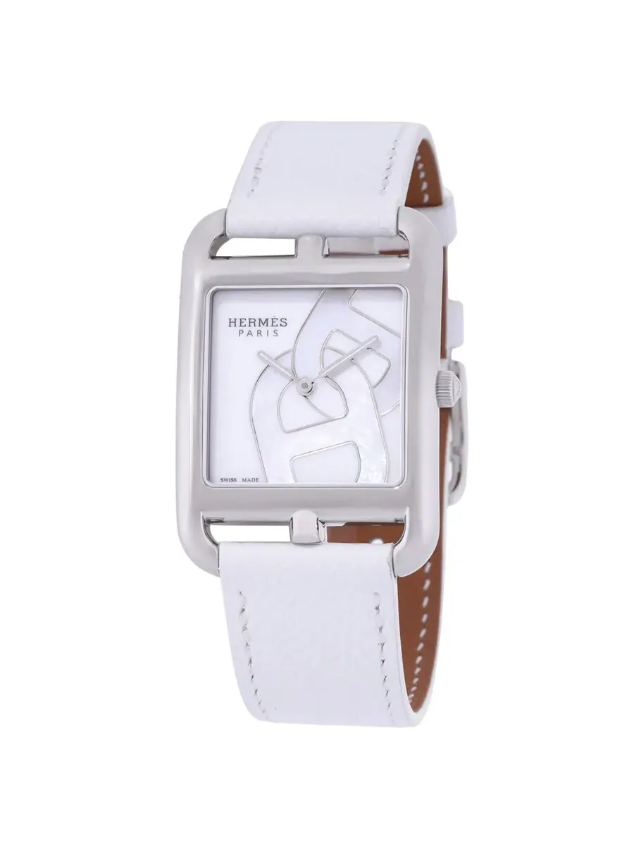 Часы Hermes Montre Cape Cod Quartz 056665WW00 — серебристый