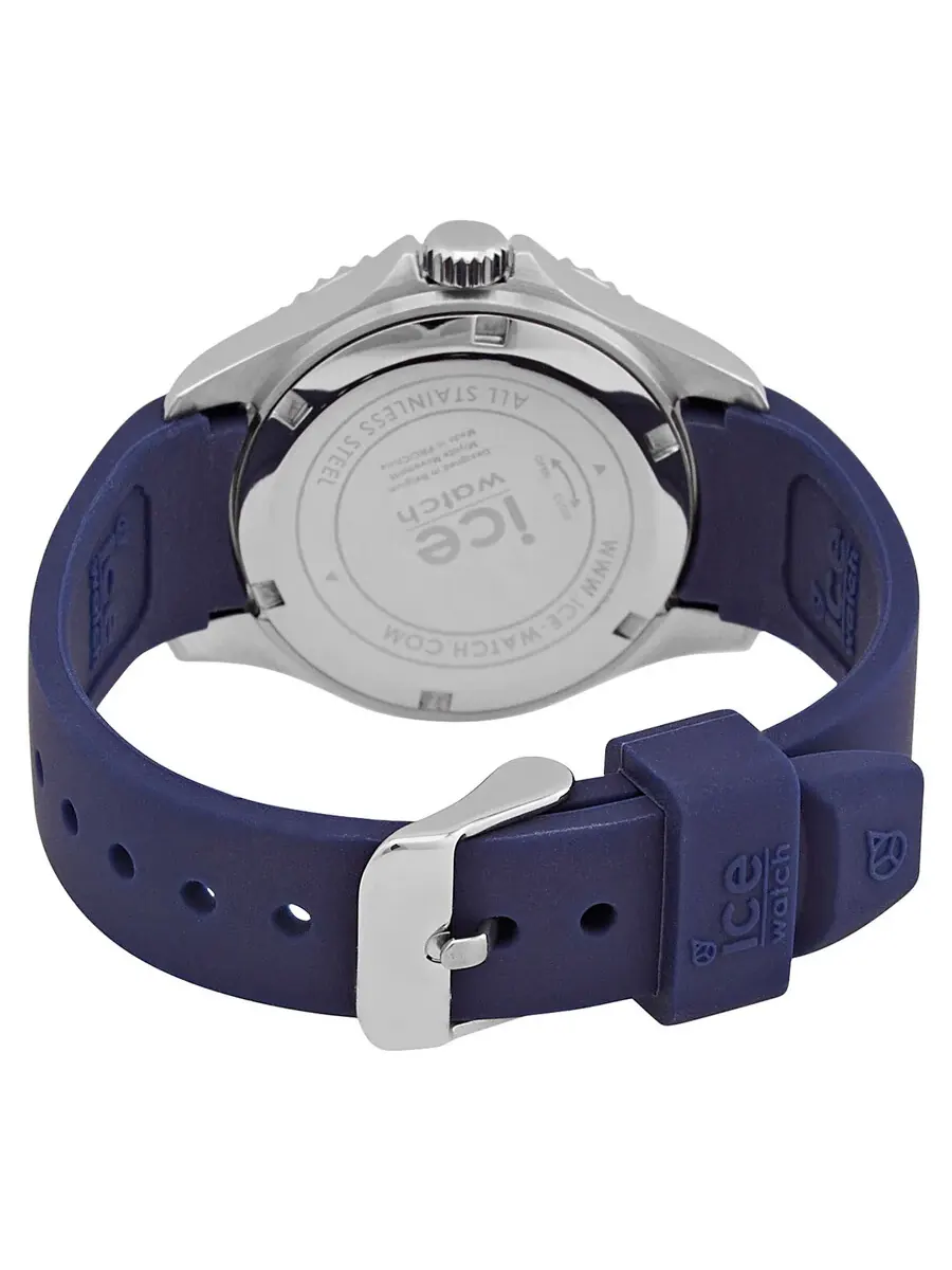 Кварцевые часы Ice-Watch с синим циферблатом, унисекс, артикул 020368 — изображение 3 из 3, оттенок серебряный