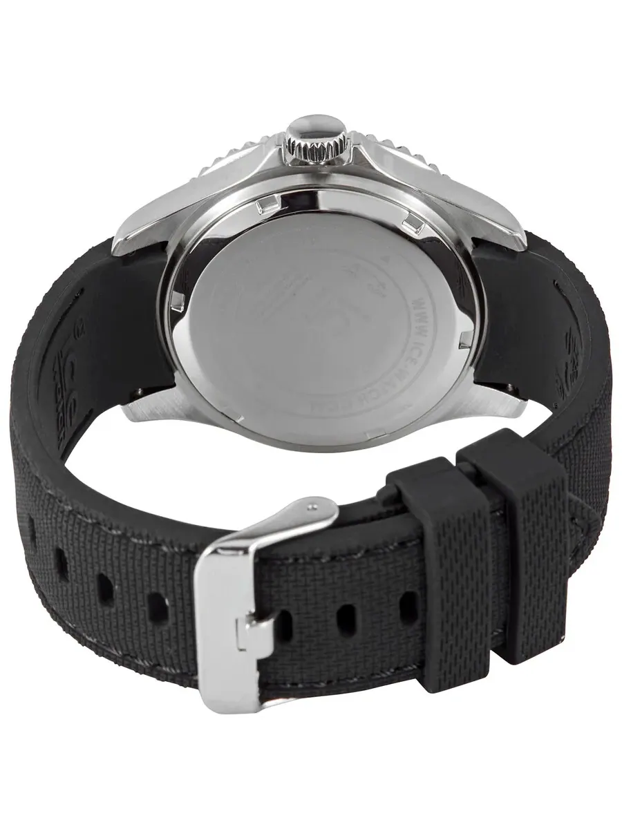 Мужские часы Ice-Watch с кварцевым механизмом и черным циферблатом 020379 — изображение 3 из 3, оттенок серебряный