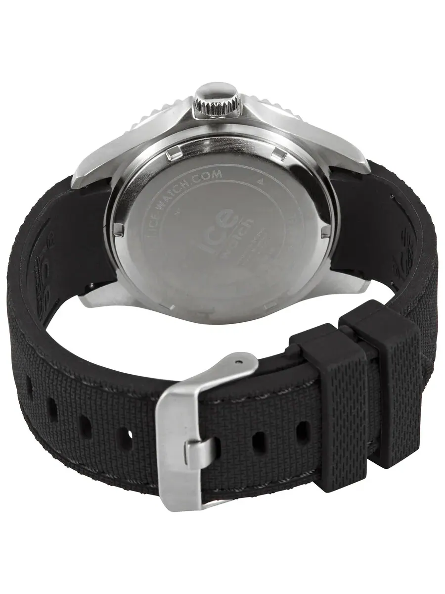 Кварцевые часы Ice-Watch с черным циферблатом, унисекс, артикул 020373 — изображение 3 из 3, оттенок серебряный