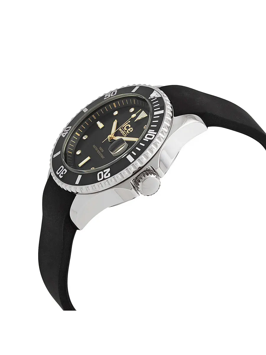 Часы Ice-Watch с кварцевым механизмом, черным циферблатом, унисекс 020367 — изображение 2 из 3, оттенок черный