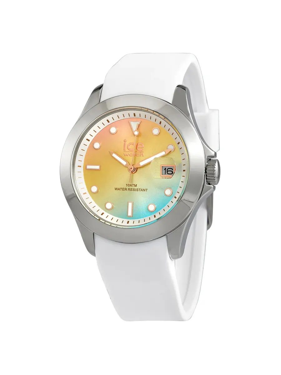 Женские часы Ice-Watch Quartz с циферблатом Sunset Rainbow 020385 — изображение 1 из 3, оттенок серебряный