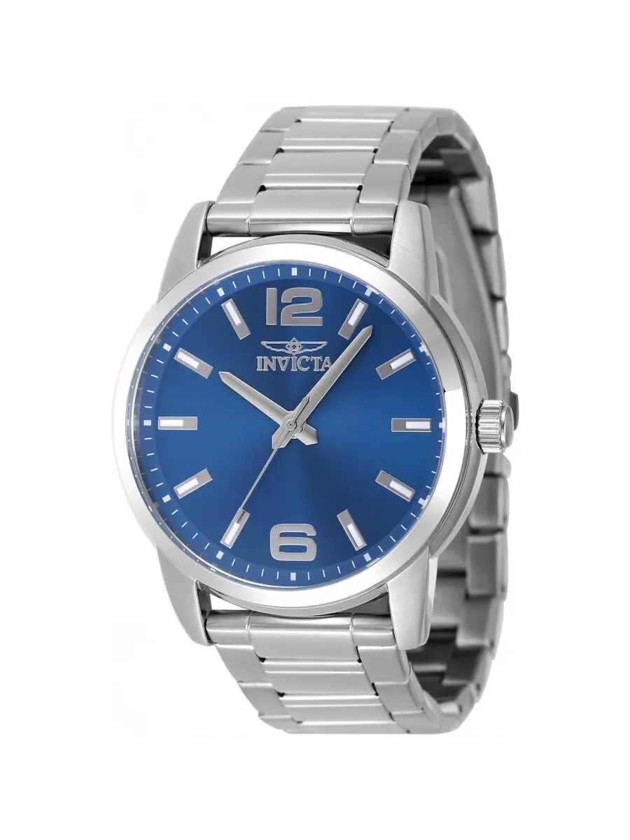 Мужские часы Invicta Celestial Quartz с синим циферблатом 48490 — изображение 1 из 1, оттенок серебряный