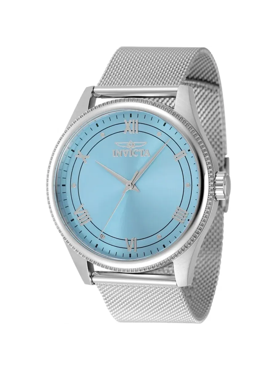 Мужские часы Invicta Celestial Quartz с небесно-голубым циферблатом 48483 — изображение 1 из 1, оттенок серебряный