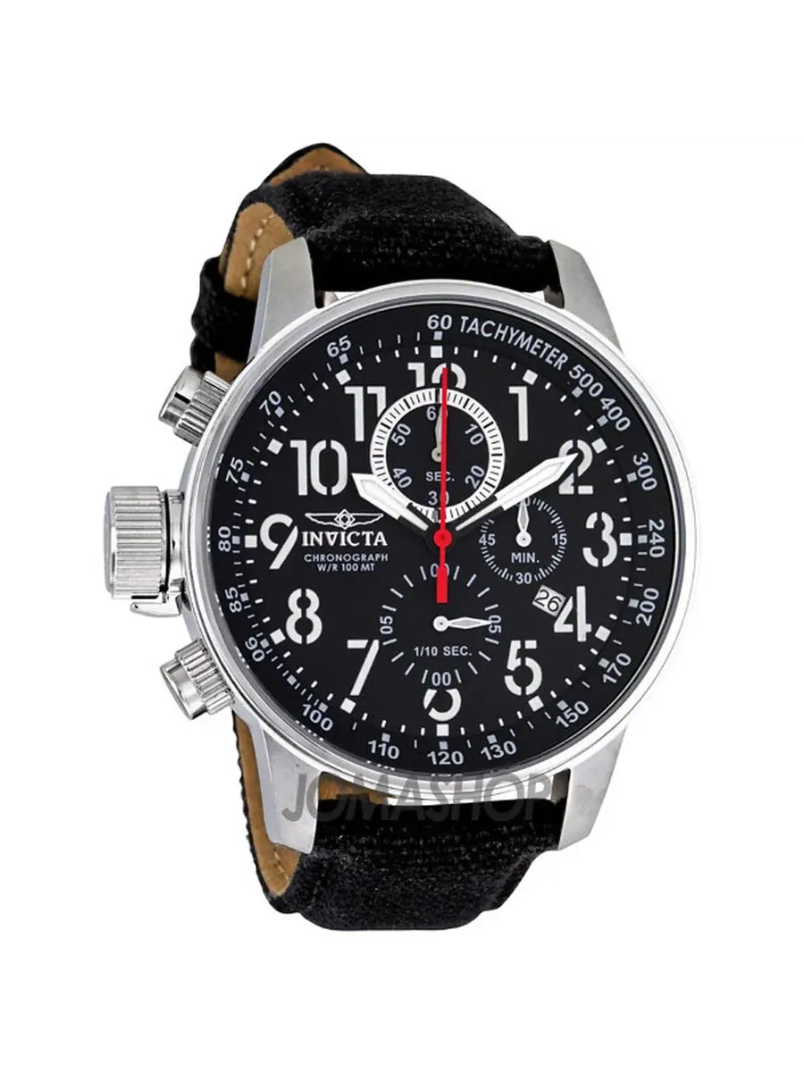 Мужские часы Invicta Lefty Force Chronograph с черным циферблатом 1512 — изображение 1 из 4, оттенок серебряный
