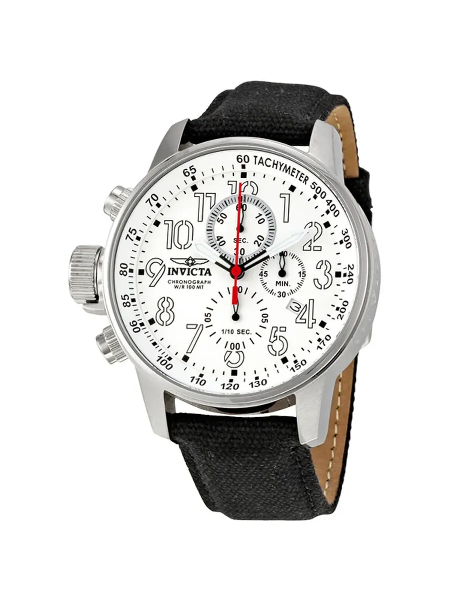 Мужские часы Invicta Lefty Force Chronograph с белым циферблатом 1514 — изображение 1 из 4, оттенок серебряный