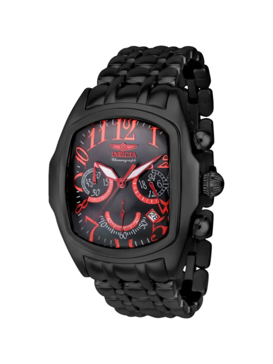 Мужские часы Invicta Lupah Chronograph GMT Quartz с черным циферблатом 43157 — изображение 1 из 1, оттенок черный