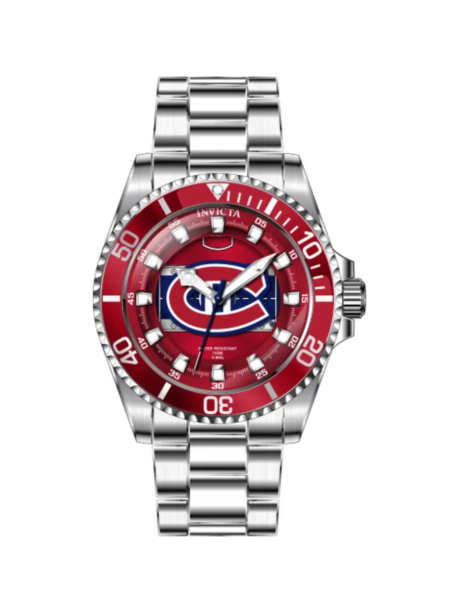 Женские кварцевые часы Invicta NHL Montreal Canadiens 42229 — изображение 2 из 2, оттенок красный