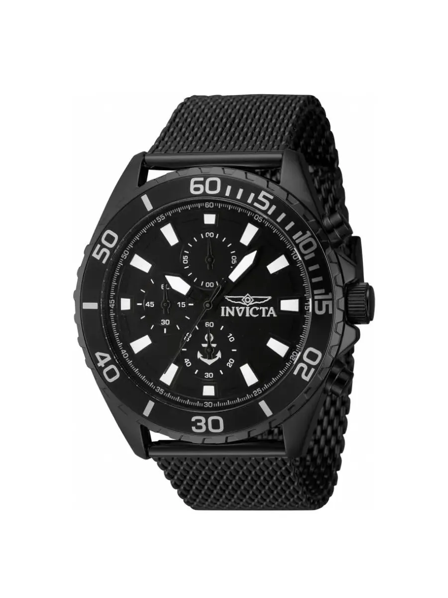 Мужские часы Invicta Ocean Voyage Chronograph Quartz с черным циферблатом 46276 — изображение 1 из 1, оттенок черный
