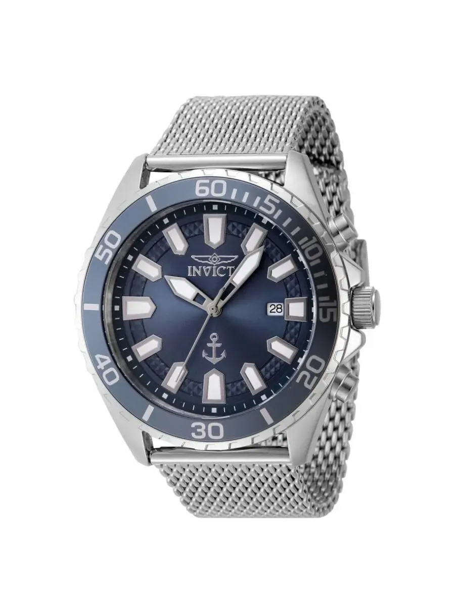 Мужские часы Invicta Ocean Voyage Quartz с синим циферблатом 46270 — изображение 1 из 1, оттенок синий