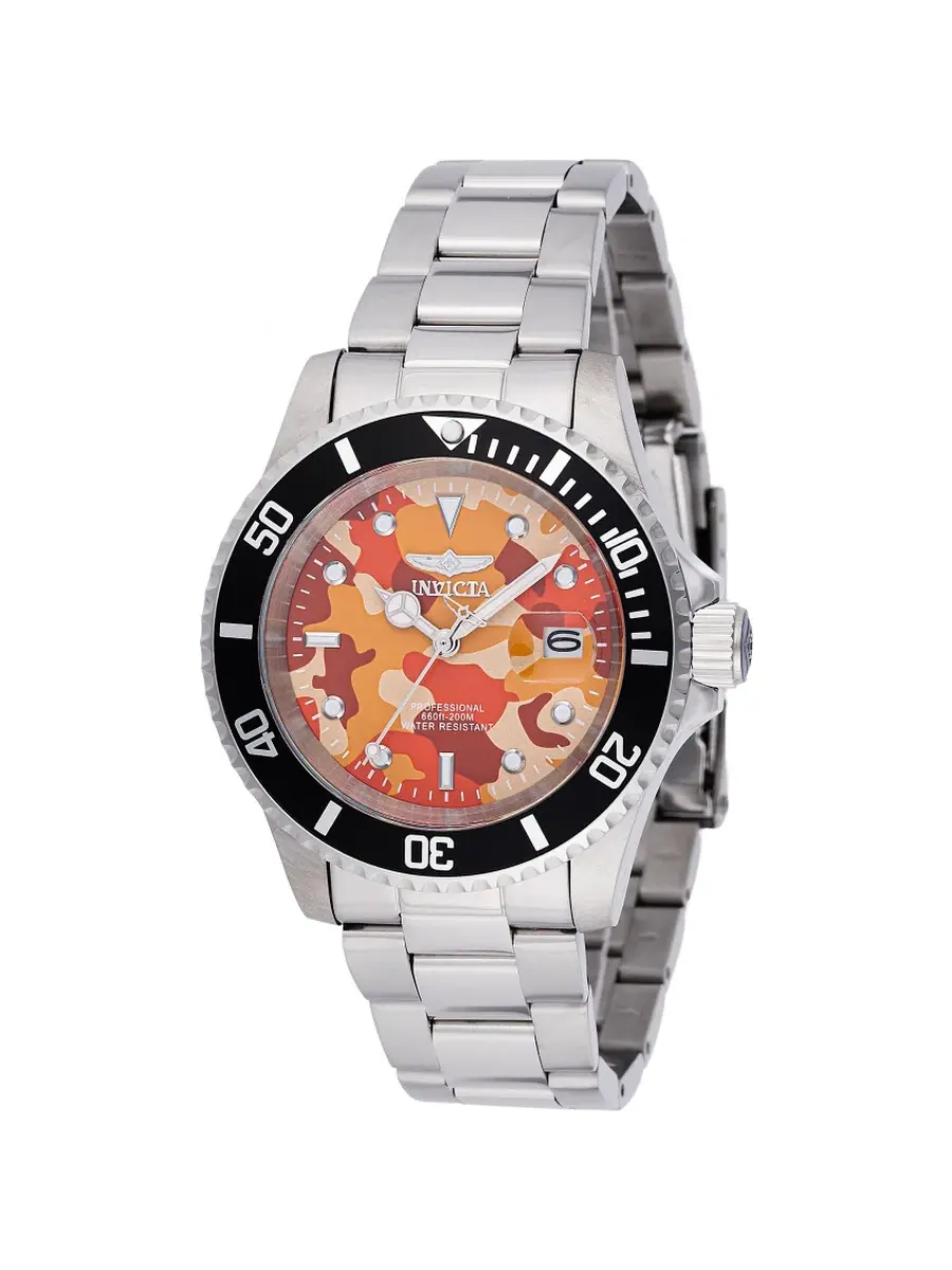 Мужские часы Invicta Pro Diver Camo Series Quartz 48569 — изображение 1 из 1, оттенок серебряный