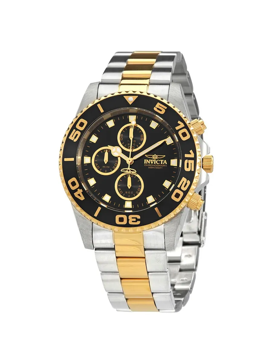 Мужские часы Invicta Pro Diver Chronograph с черным циферблатом 28691 — изображение 1 из 3, оттенок черный