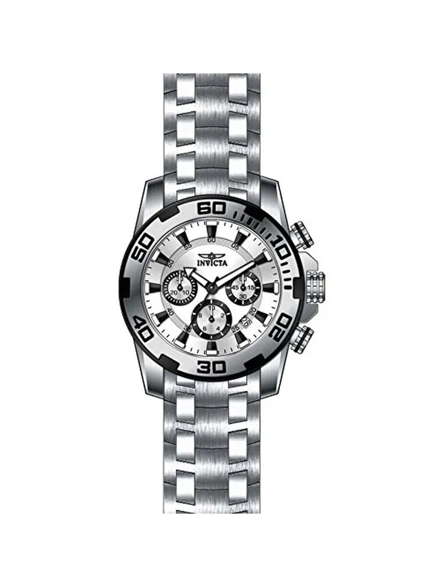 Мужские часы Invicta Pro Diver Chronograph с серебристым циферблатом, модель 22317 — изображение 2 из 2, оттенок серебряный