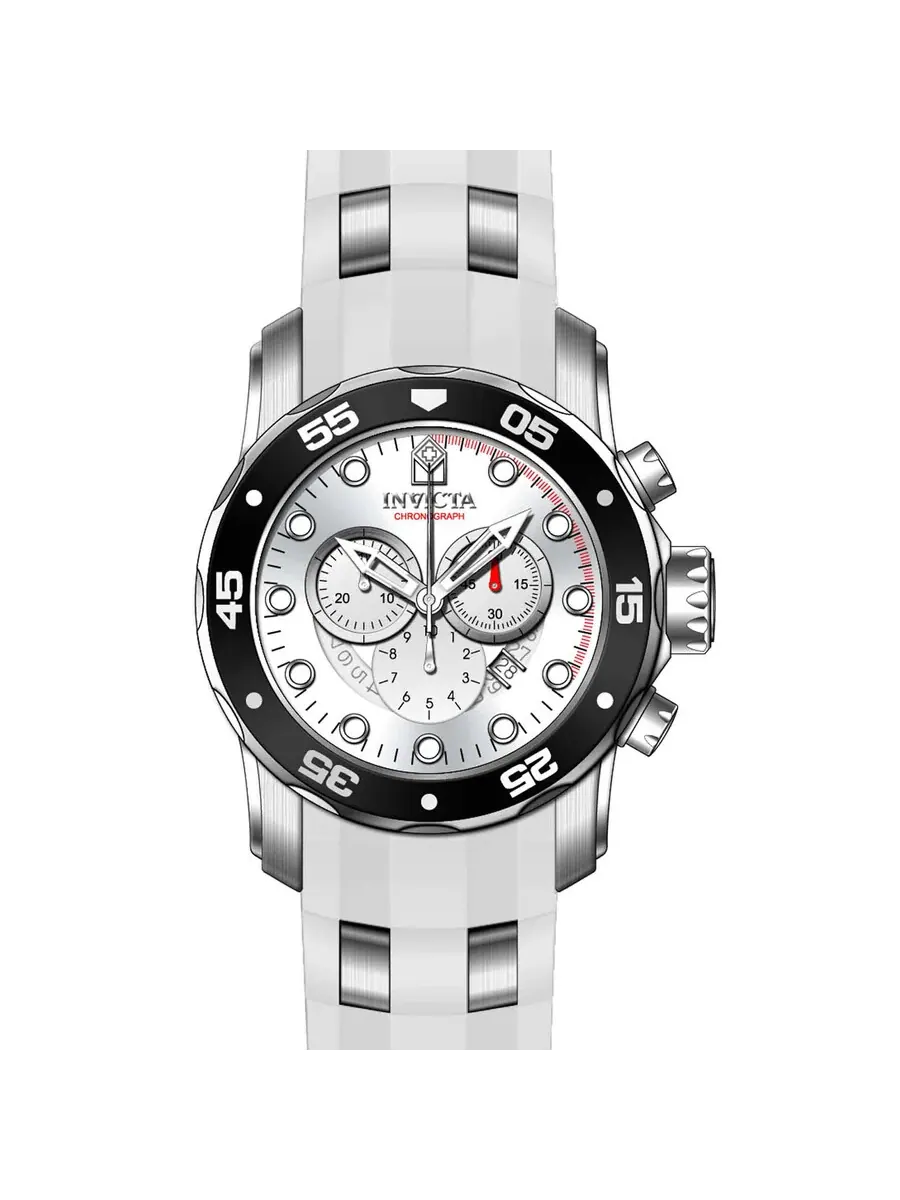 Мужские часы Invicta Pro Diver Chronograph с серебристым циферблатом 20290 — изображение 2 из 2, оттенок серебряный