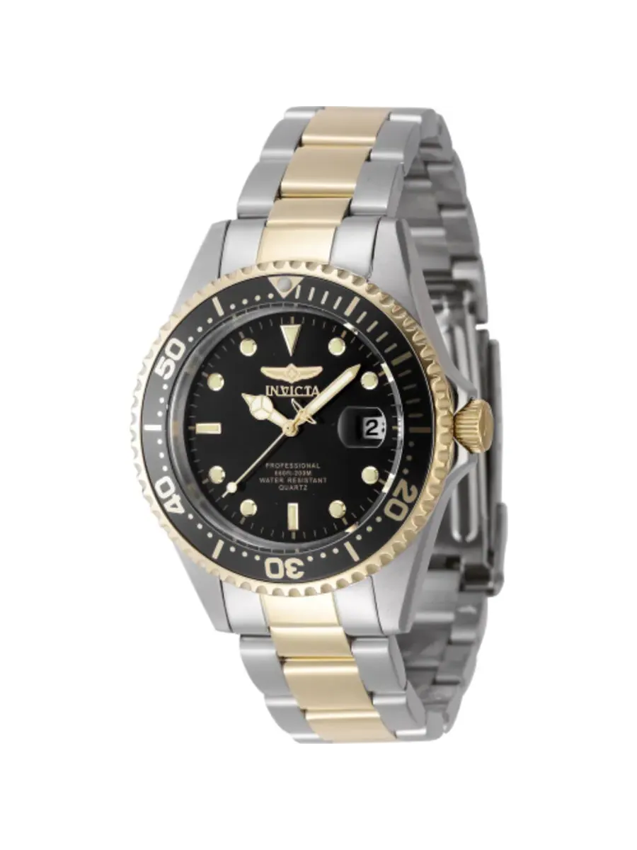 Мужские часы Invicta Pro Diver Date Quartz с черным циферблатом 8934OB — черный