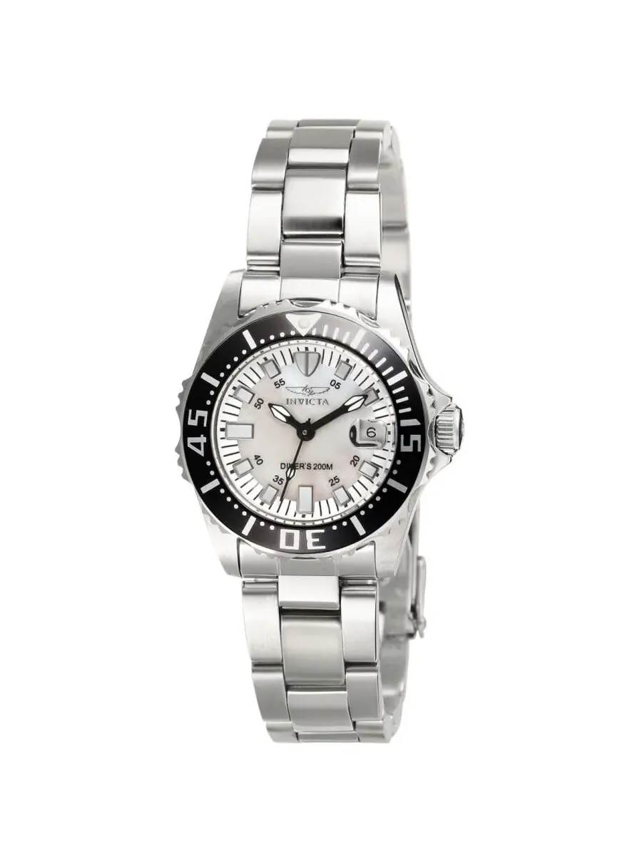 Женские часы Invicta Pro Diver Lady Abyss с перламутровым циферблатом, модель 2958 — изображение 1 из 1, оттенок серебряный