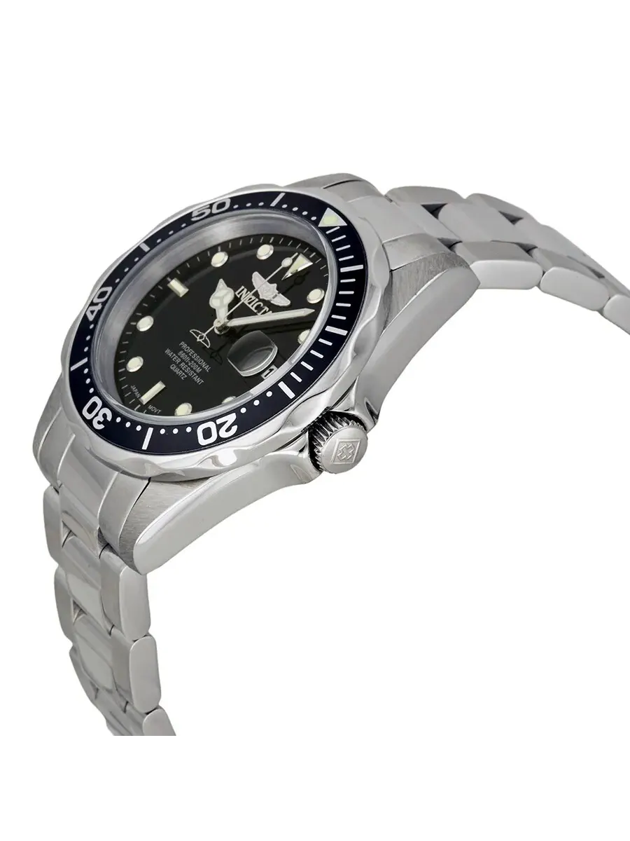 Мужские часы Invicta Pro Diver с черным циферблатом и корпусом из нержавеющей стали, модель 8932 — изображение 2 из 3