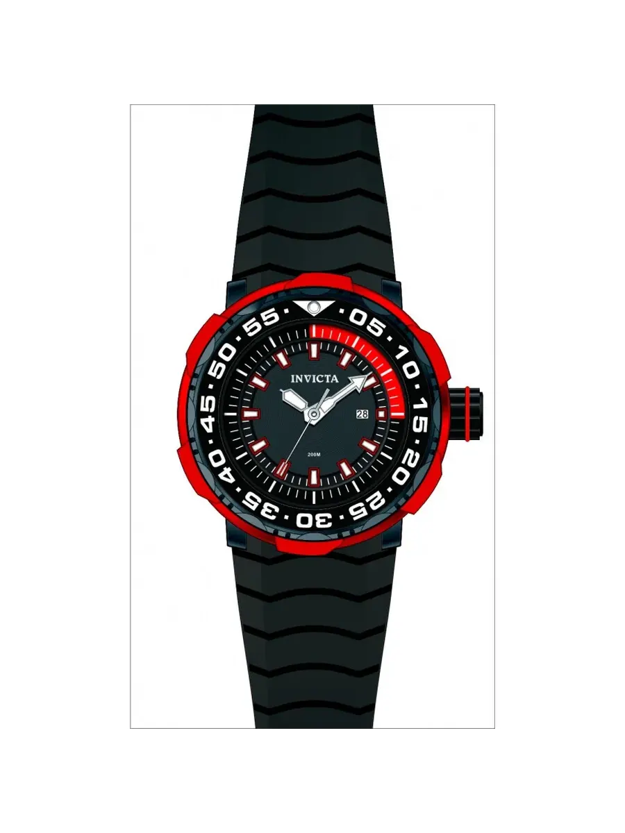 Мужские часы Invicta Pro Diver Ocean Voyage Quartz с черным циферблатом 48341 — изображение 1 из 1, оттенок черный