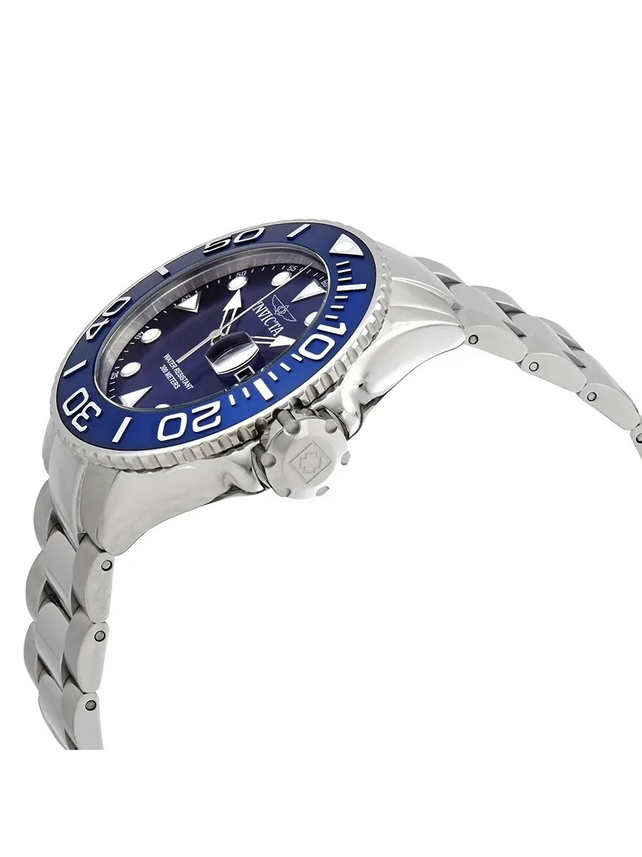 Мужские кварцевые часы Invicta Grand Diver с синим циферблатом и корпусом из нержавеющей стали, модель 28766