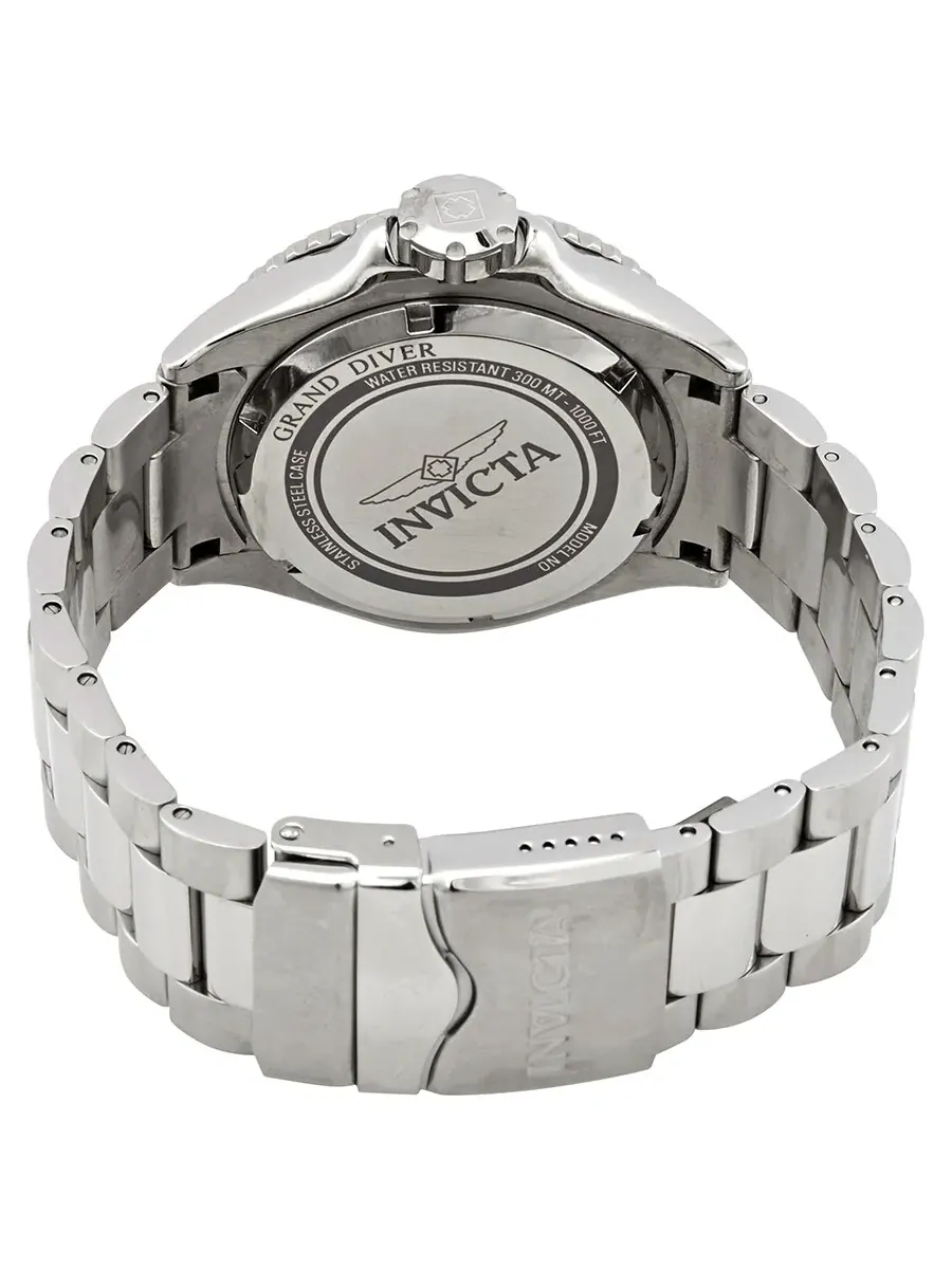 Мужские кварцевые часы Invicta Grand Diver с синим циферблатом и корпусом из нержавеющей стали, модель 28766