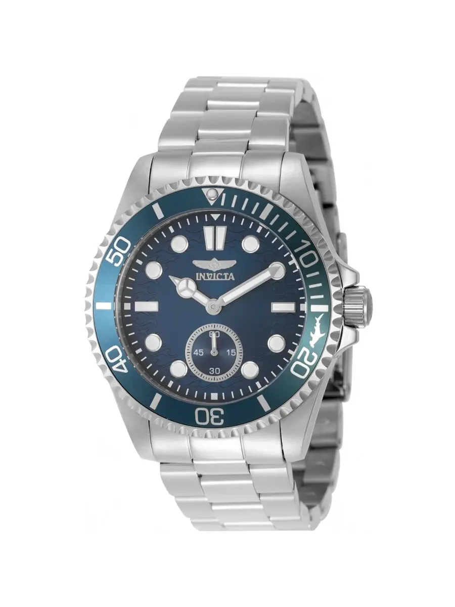 Мужские часы Invicta Pro Diver Quartz с синим циферблатом 49422 — изображение 1 из 1, оттенок серебряный