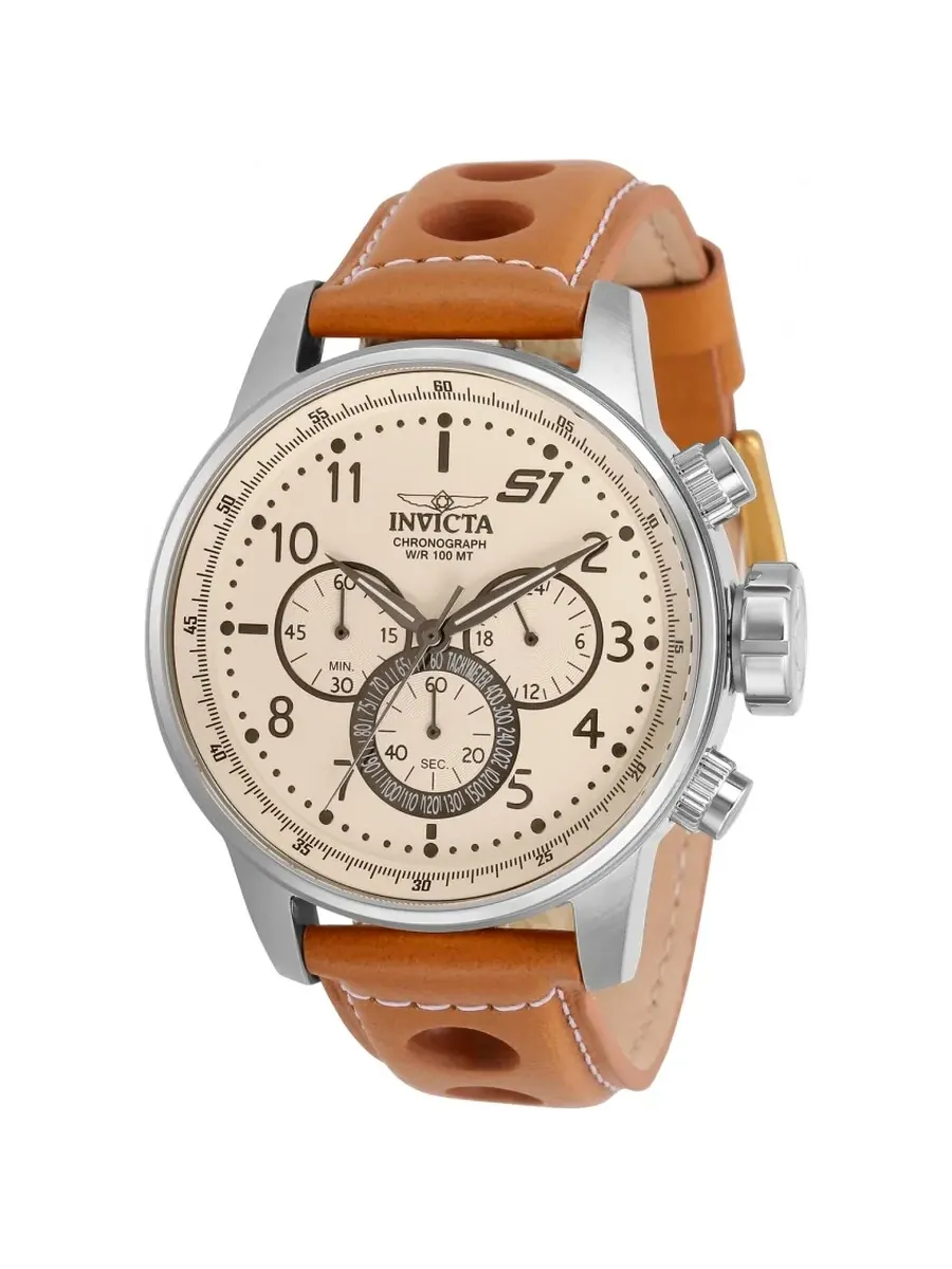 Мужские часы Invicta S1 Rally Chronograph Quartz с белым циферблатом 30914 — изображение 1 из 1, оттенок серебряный