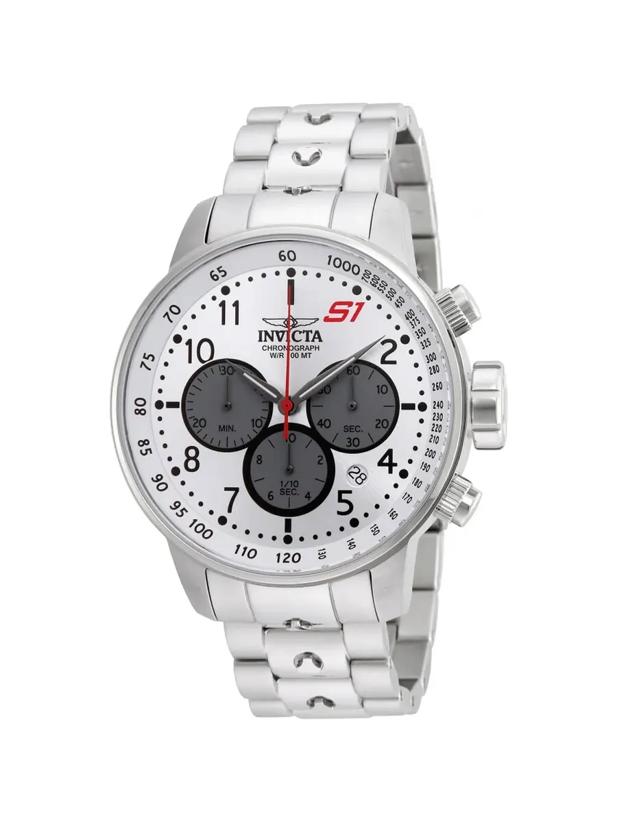 Мужские часы Invicta S1 Rally Chronograph с серебристым циферблатом, модель 23083 — изображение 1 из 1, оттенок серебряный