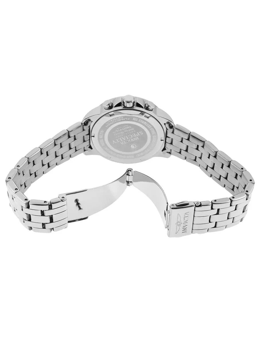 Женские часы Invicta Specialty с хронографом и серебристым циферблатом 21653 — изображение 2 из 3, оттенок серебряный