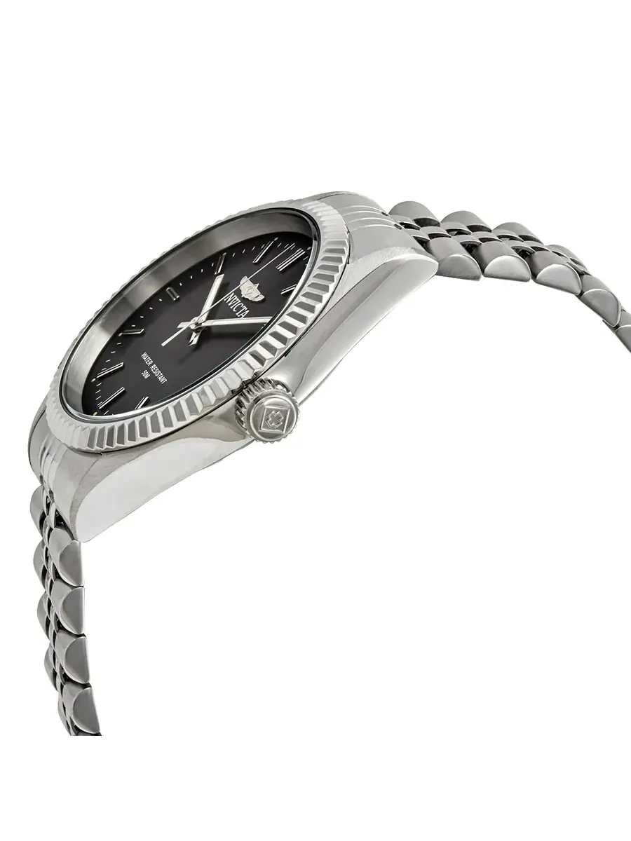 Мужские часы Invicta Specialty с черным циферблатом и стальным корпусом 29372 — изображение 2 из 3, оттенок серебряный