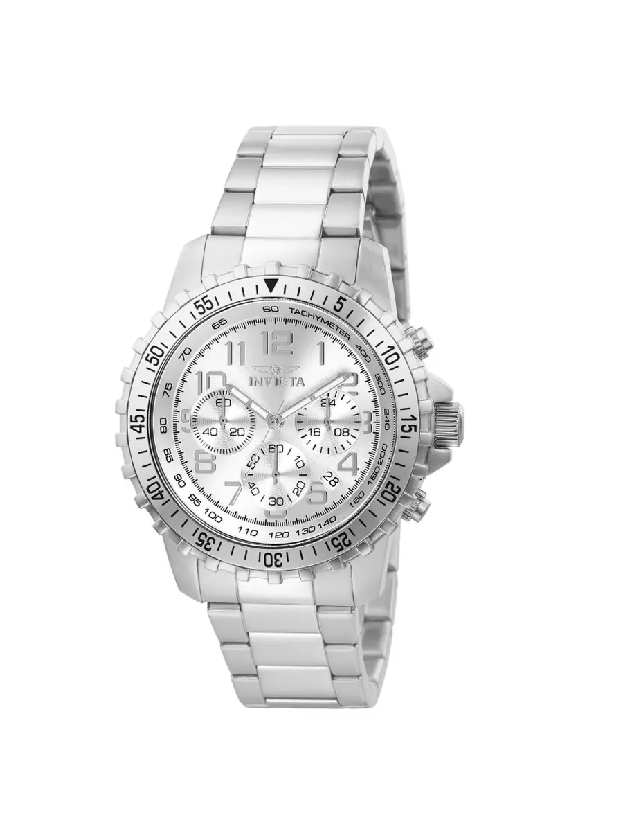 Мужские часы Invicta Specialty с хронографом и серебристым циферблатом, модель 6620 — изображение 1 из 2, оттенок серебряный