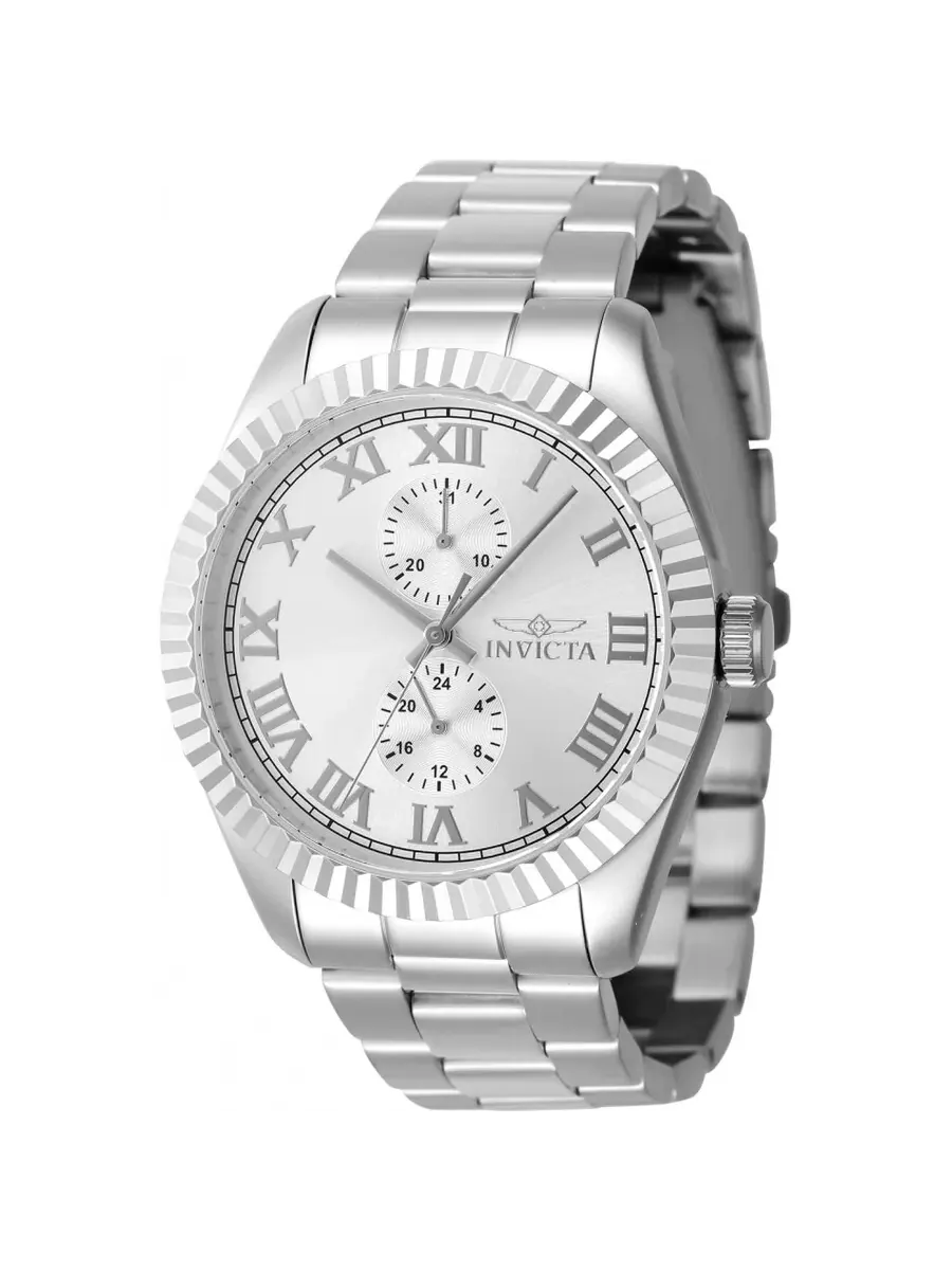 Мужские часы Invicta Specialty GMT Quartz с серебристым циферблатом 47421 — изображение 1 из 1, оттенок серебряный
