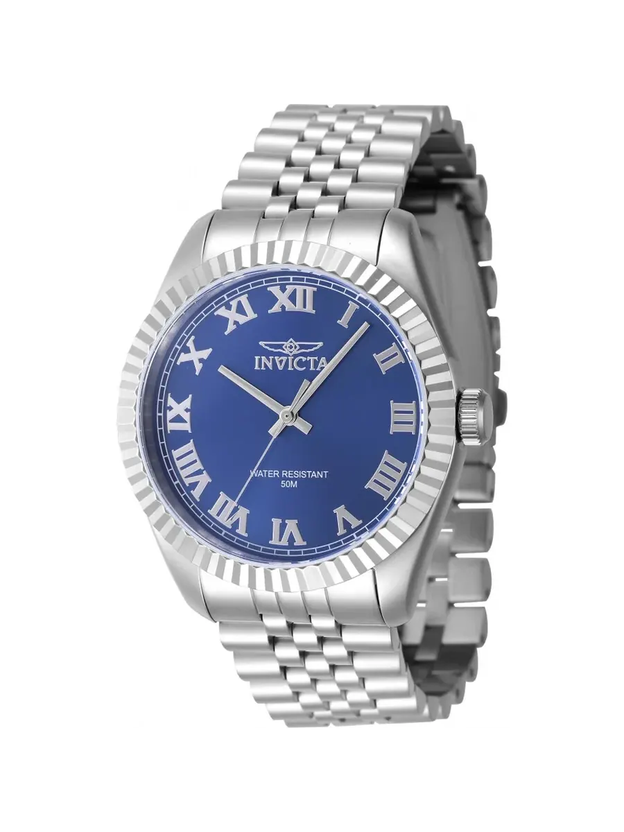 Мужские часы Invicta Specialty Quartz с синим циферблатом, модель 47399 — изображение 1 из 1, оттенок серебряный
