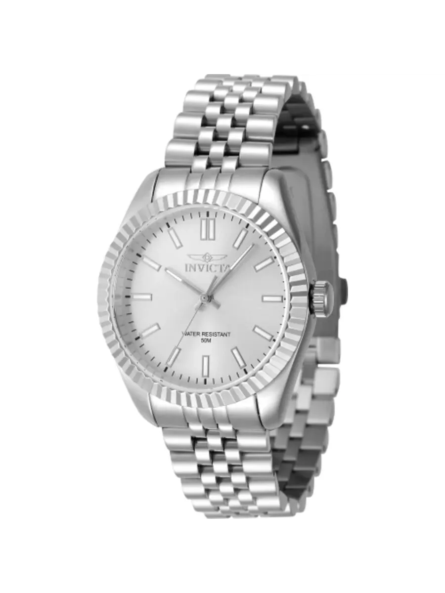 Женские часы Invicta Specialty Quartz с серебристым циферблатом 47495 — изображение 1 из 1, оттенок серебряный