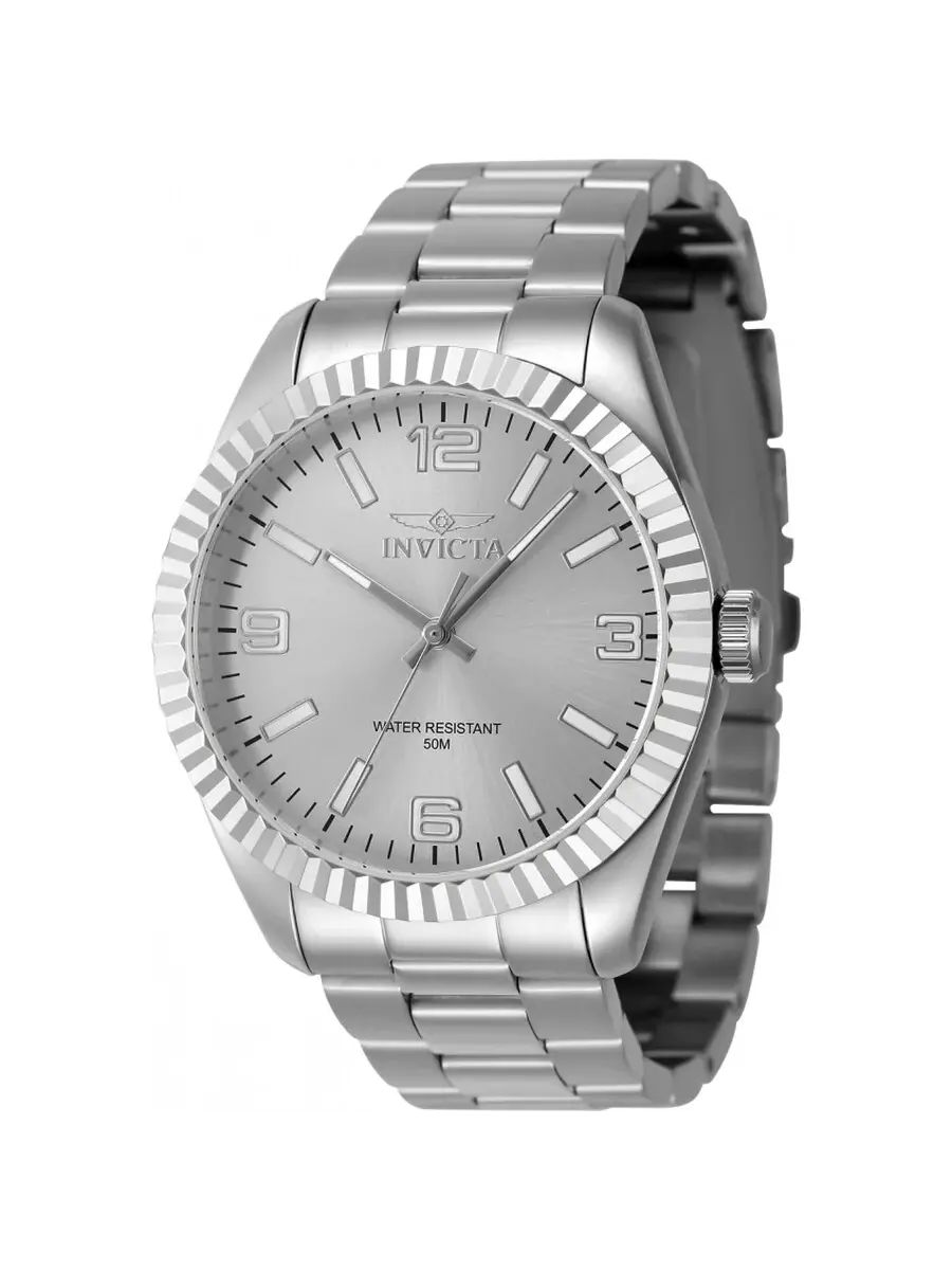 Мужские часы Invicta Specialty Quartz с серебряным циферблатом, модель 47449 — изображение 1 из 1, оттенок серебряный