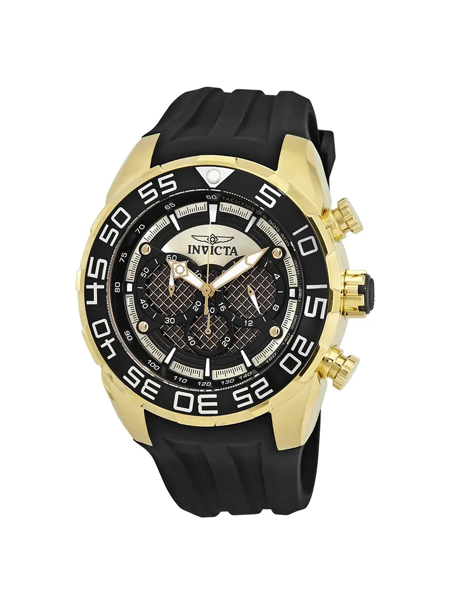 Мужские часы Invicta Speedway Chronograph с черным циферблатом, модель 26301 — изображение 1 из 3, оттенок черный