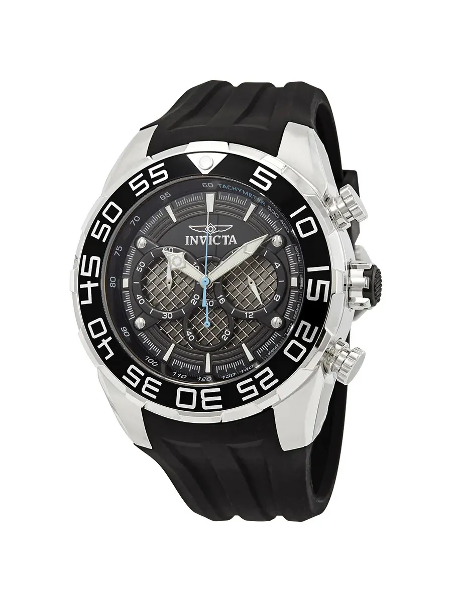 Мужские часы Invicta Speedway Chronograph с черным циферблатом, модель 26314 — изображение 1 из 3, оттенок черный
