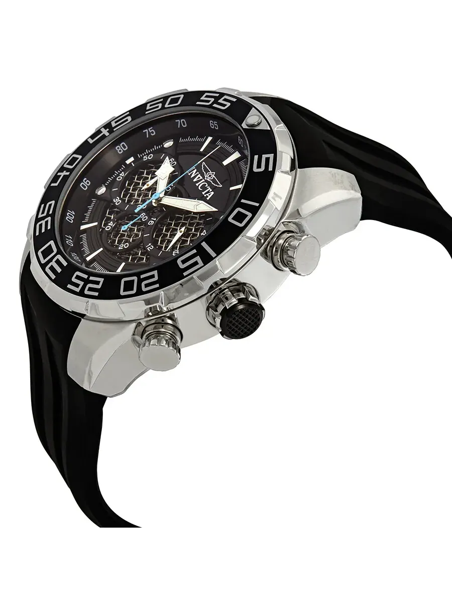 Мужские часы Invicta Speedway Chronograph с черным циферблатом, модель 26314 — изображение 2 из 3, оттенок черный