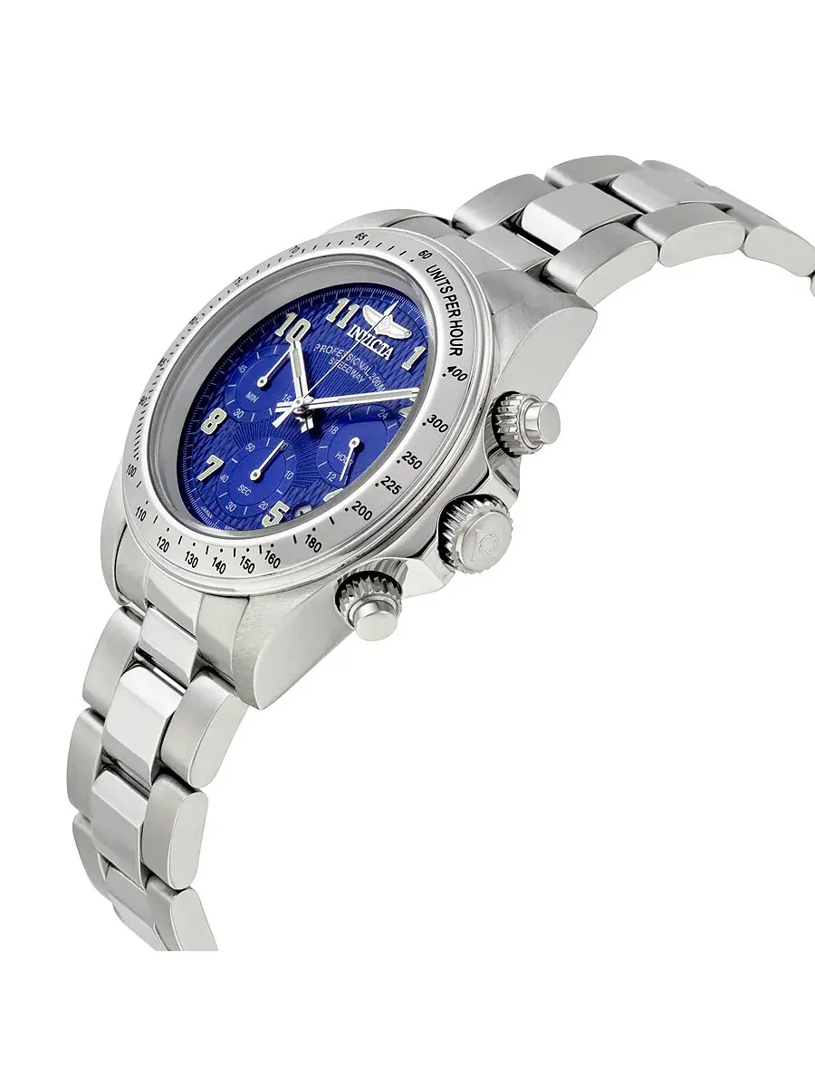 Мужские часы Invicta Speedway Chronograph с синим циферблатом, модель 17024 — изображение 2 из 3, оттенок серебряный