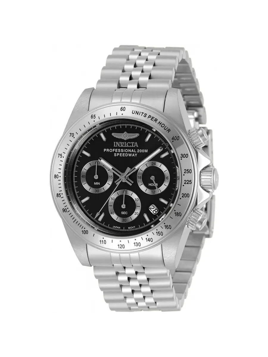Мужские кварцевые часы Invicta Speedway Chronograph с черным циферблатом, модель 30989 — изображение 1 из 1