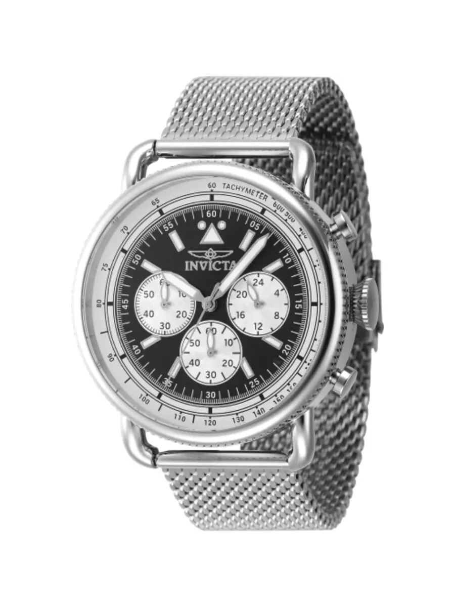 Мужские часы Invicta Speedway Zager Exclusive Chronograph Quartz с черным циферблатом 47358 — изображение 1 из 1