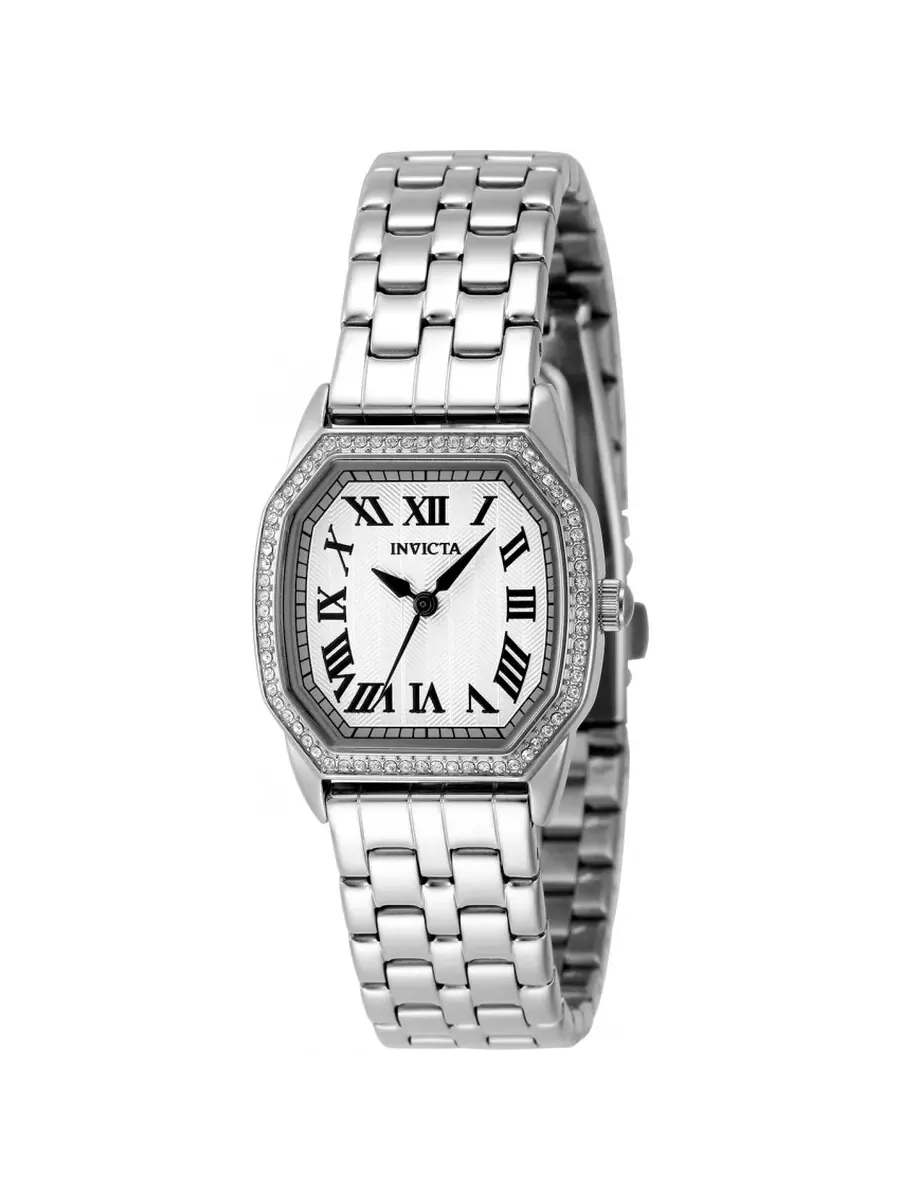 Женские часы Invicta Wildflower с кварцевым механизмом, серебристым циферблатом, модель 48998 — изображение 1 из 1