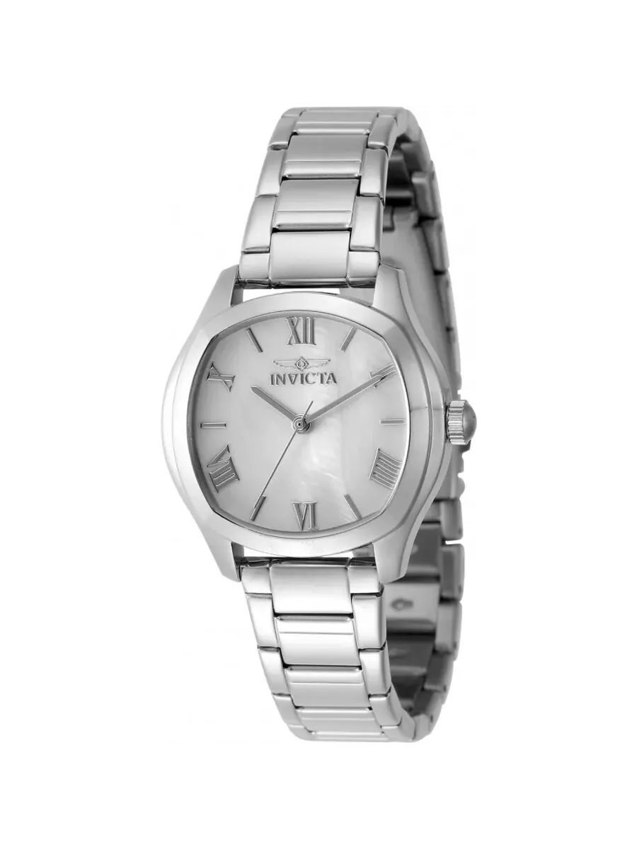 Женские часы Invicta Wildflower Quartz с белым циферблатом 48234 — изображение 1 из 1, оттенок серебряный
