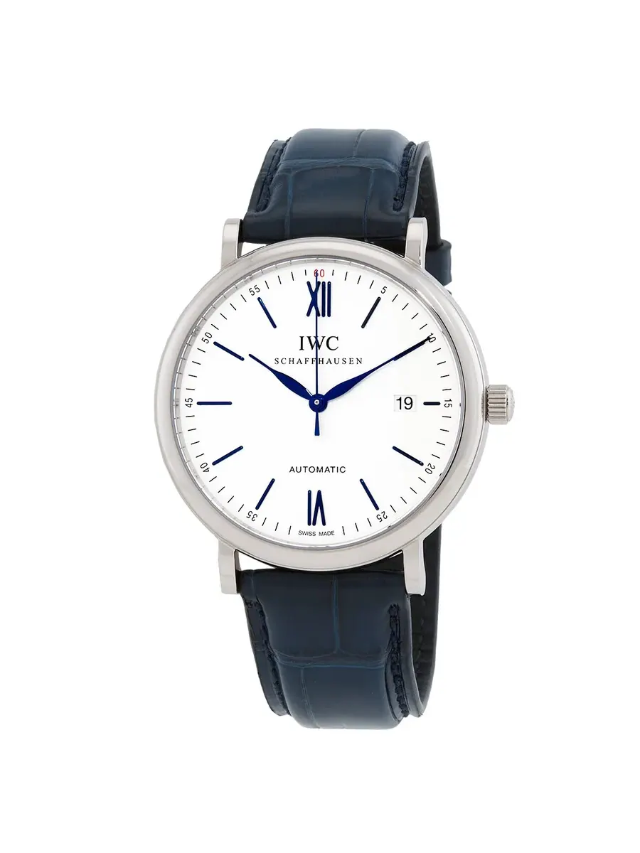 Мужские часы IWC Portofino Automatic с серебристым циферблатом IW356527 — серебристый