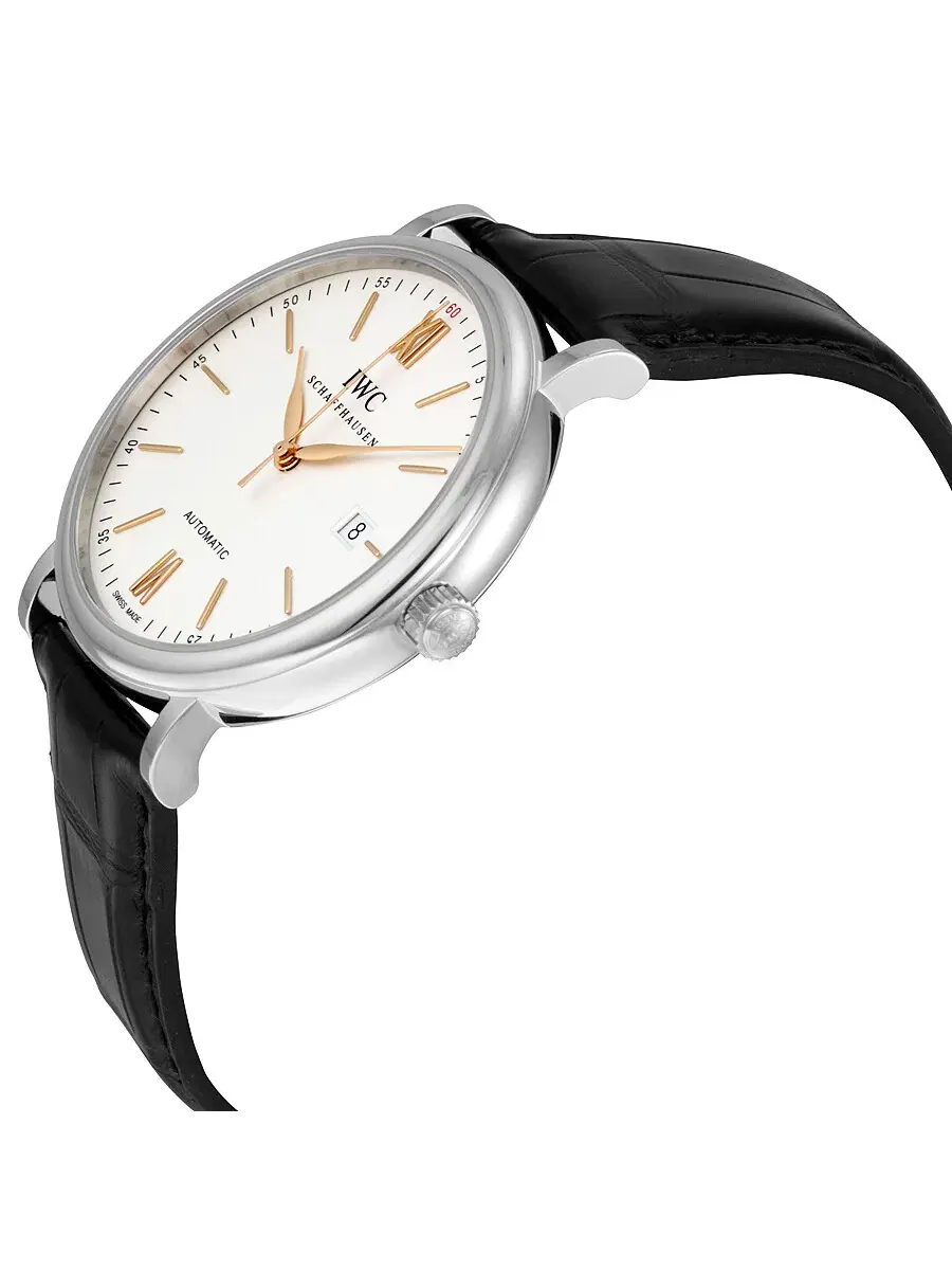 Мужские часы IWC Portofino Automatic с посеребренным циферблатом IW356517 — изображение 2 из 3, оттенок серебряный