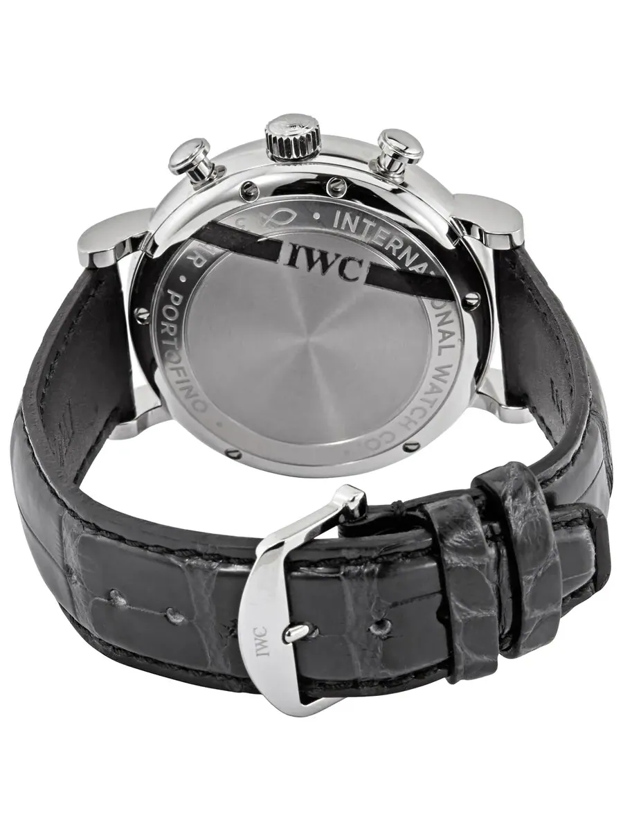 Мужские автоматические часы IWC Portofino Chronograph с синим циферблатом IW391036 — изображение 3 из 3, оттенок серебряный