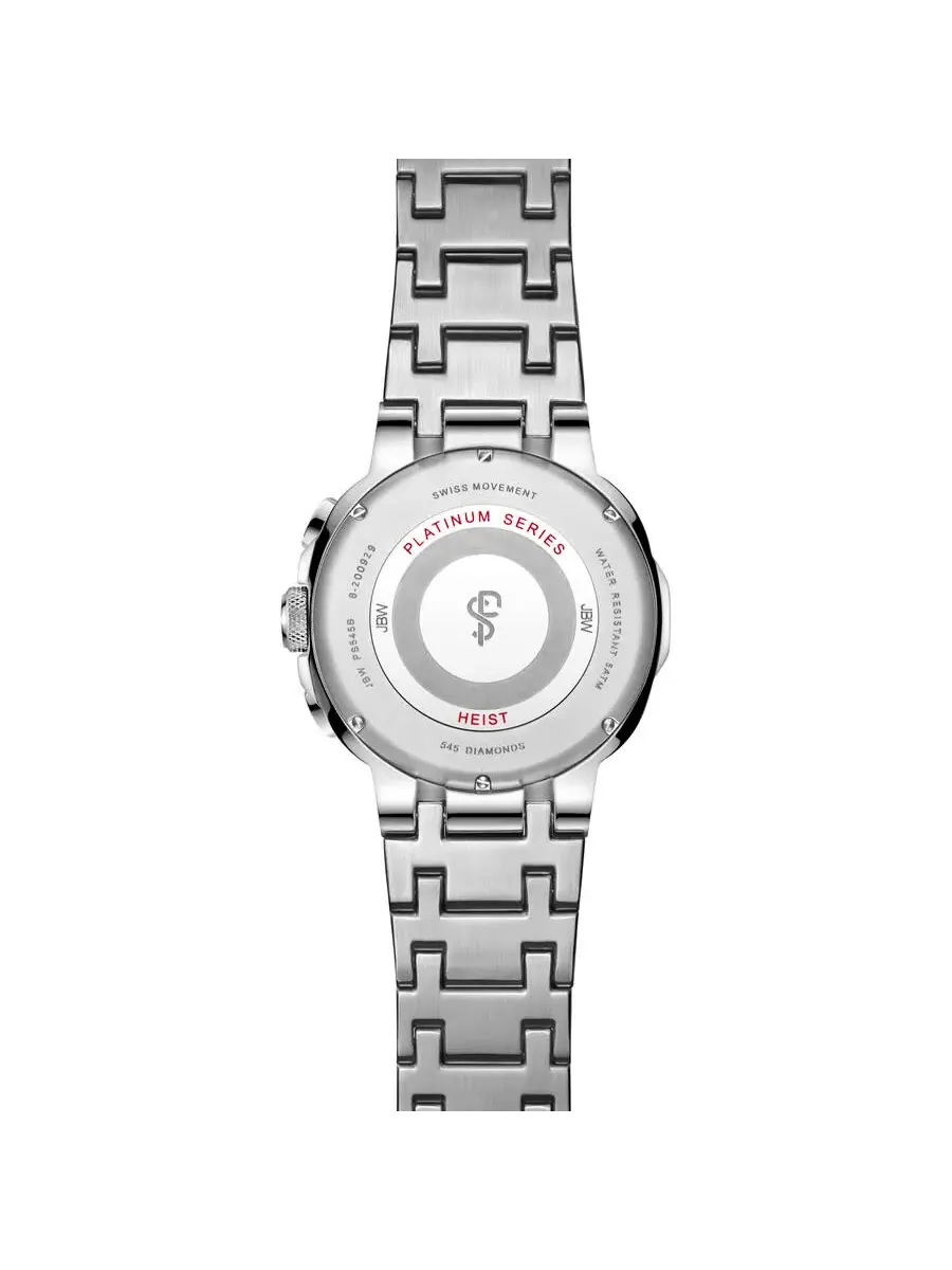 Мужские часы JBW Platinum Series Chronograph с серебристым циферблатом PS545B — изображение 3 из 7, оттенок серебряный