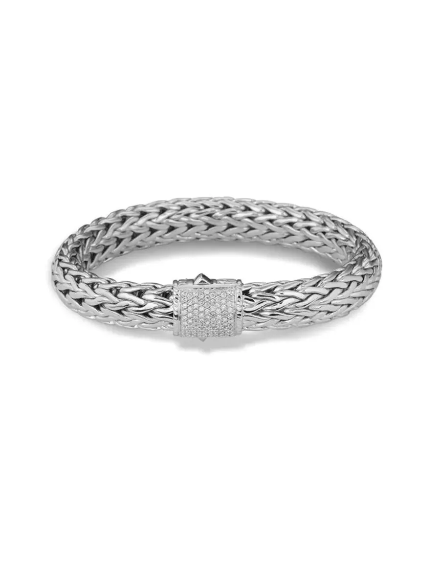 Браслет John Hardy Diamond Pave Large (0,54 карата) с застежкой-кнопкой - BBP94052DIAXM