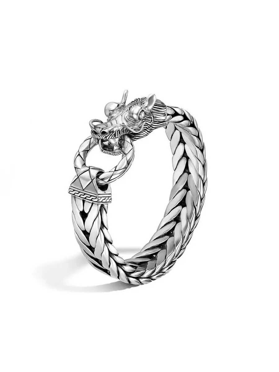Браслет с крупной прямоугольной цепочкой John Hardy Naga Silver 15 x 7 мм - BM65210XUXL — изображение 1 из 1