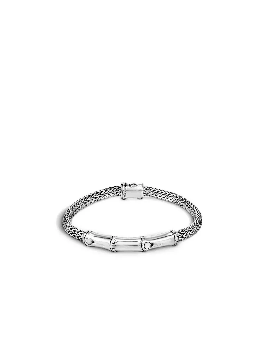 Браслет John Hardy Sterling Silver 4 мм с плетением бамбук - BB95311XM