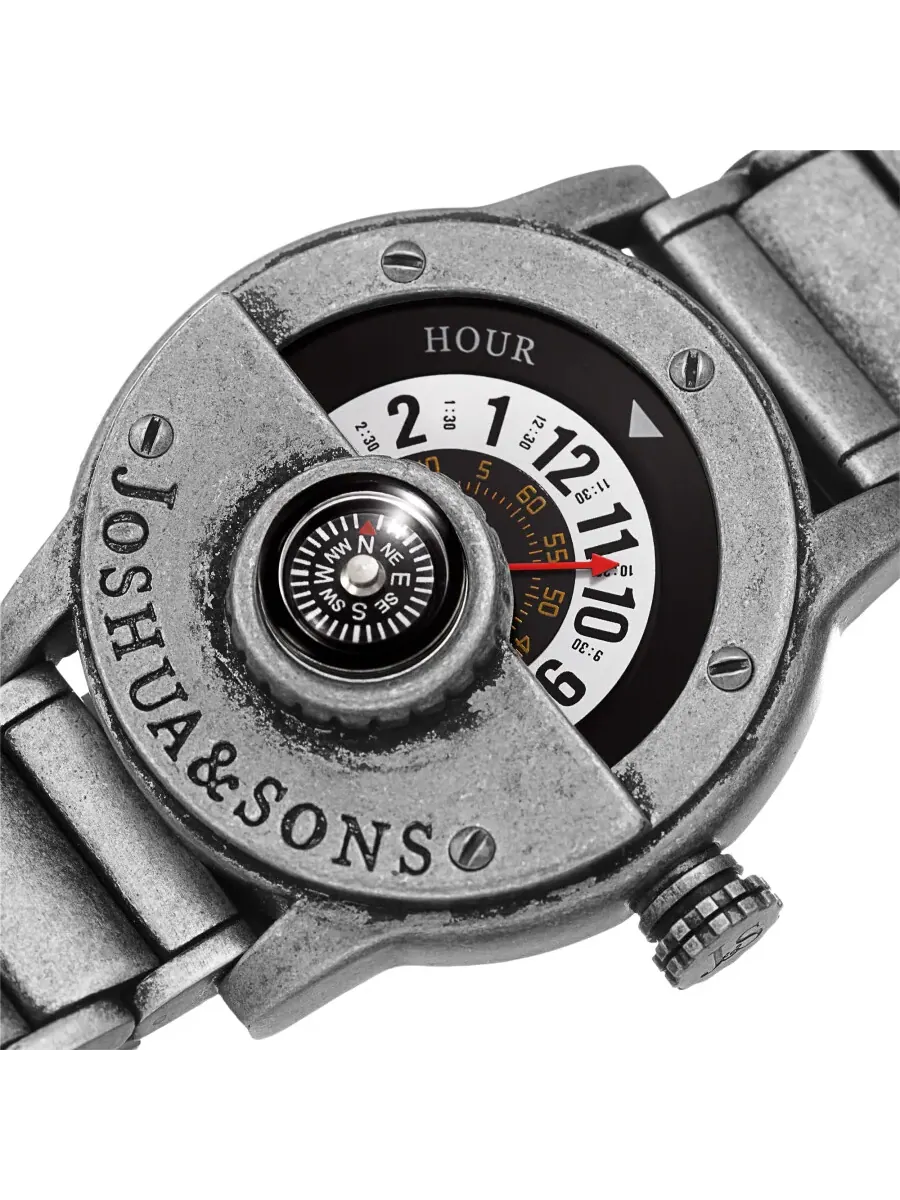 Мужские часы Joshua and Sons Quartz с белым циферблатом JX139SS — изображение 2 из 4, оттенок серебряный